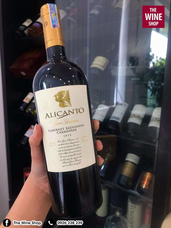 Rượu vang ALICANTO Gran Reserva có nồng độ là 14.5%