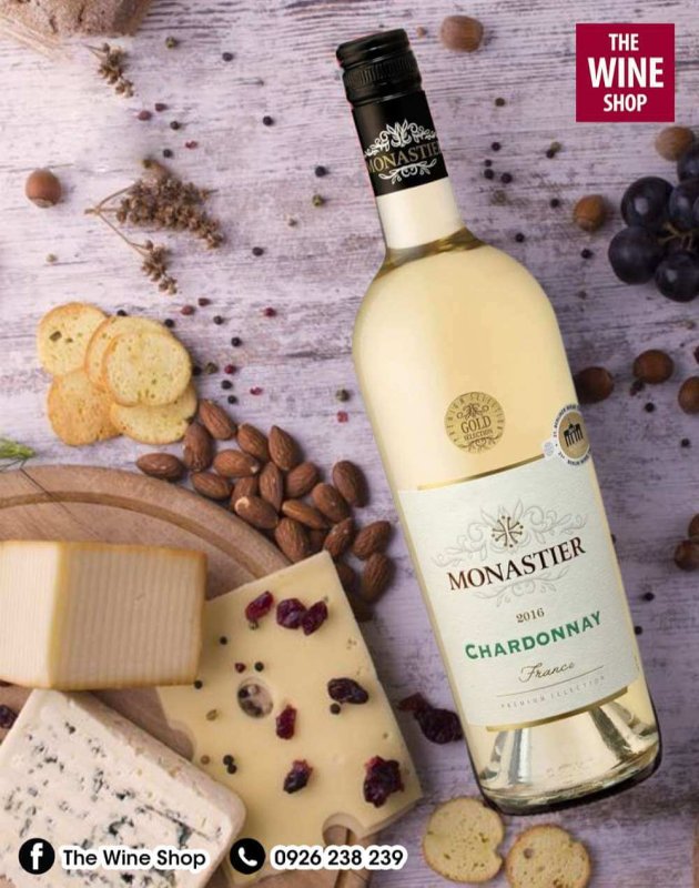 Bạn có thể đặt hàng rượu vang MONASTIER Chardonnay chính hãng tại The Wine Shop
