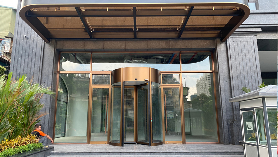 NABCO Automatic Revolving Doors at The Gloria by Silk Path Luxury Apartments