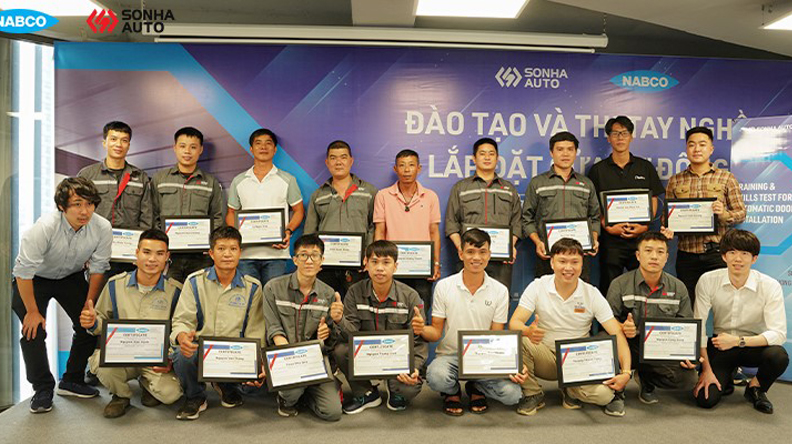 Nabco organized technical training in sonha auto