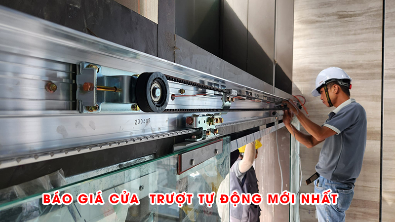Báo giá cửa kính trượt tự động mới nhất năm 2023