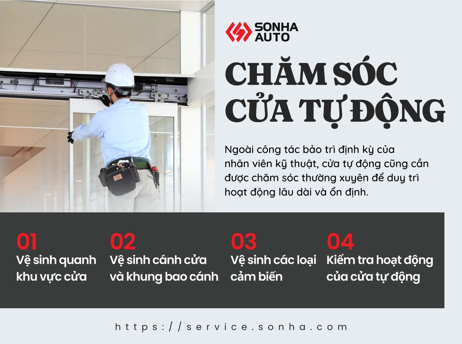 Dịch vụ sửa chữa chăm sóc cửa tự động Hà Nội