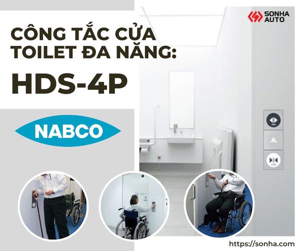 Giới thiệu Công tắc cửa tự động cho nhà vệ sinh đa năng HDS-4P