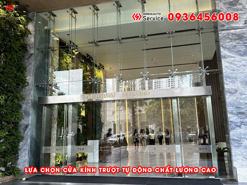 Lựa chọn cửa kính trượt tự động chất lượng cao