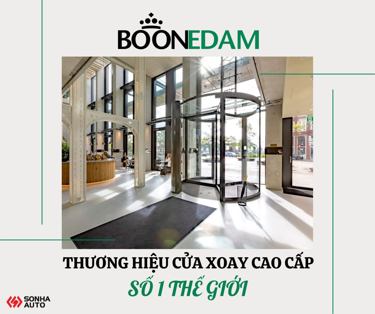 Thương hiệu cửa xoay tự động số 1 thế giới